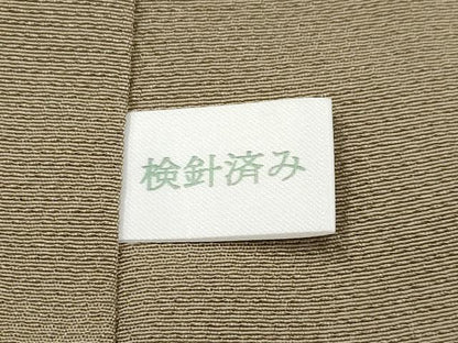 平和屋本店●極上 中国三大刺繍 スワトウ刺繍 訪問着 エジプト壁画文様 暈し染め 金銀糸 空五倍子色地 逸品 未使用 CYAA1939s5