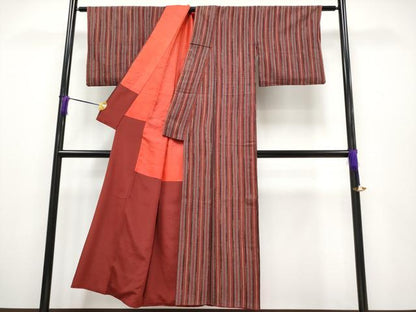 平和屋本店●極上 浦野理一 紬 間道 逸品 CYAA1993s5