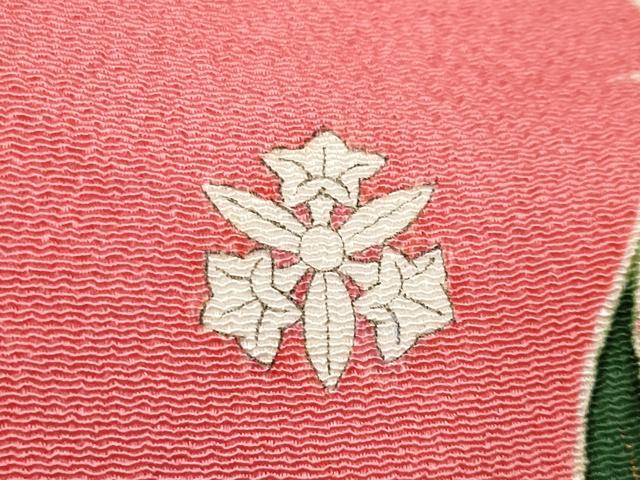 平和屋本店■極上　アンティーク　大正ロマン　中国三大刺繍　相良刺繍　振袖　流水鴛鴦枝花文　金彩　韓紅色地　逸品　CYAA1999s5