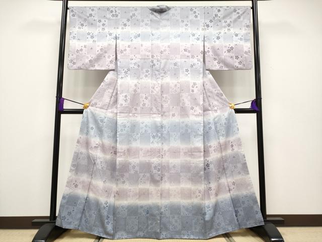 平和屋本店●極上 中国三大刺繍 スワトウ刺繍 総刺繍 訪問着 本場染大島紬 市松舞桜文 やまと誂製 逸品 CYAA2016s5
