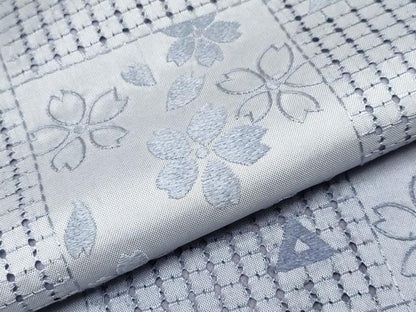 平和屋本店●極上 中国三大刺繍 スワトウ刺繍 総刺繍 訪問着 本場染大島紬 市松舞桜文 やまと誂製 逸品 CYAA2016s5