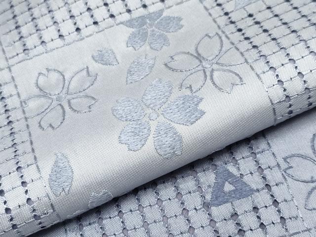 平和屋本店●極上 中国三大刺繍 スワトウ刺繍 総刺繍 訪問着 本場染大島紬 市松舞桜文 やまと誂製 逸品 CYAA2016s5
