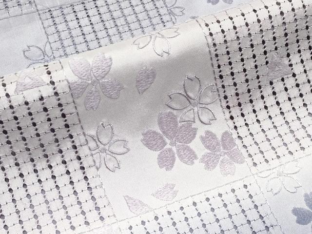 平和屋本店●極上 中国三大刺繍 スワトウ刺繍 総刺繍 訪問着 本場染大島紬 市松舞桜文 やまと誂製 逸品 CYAA2016s5