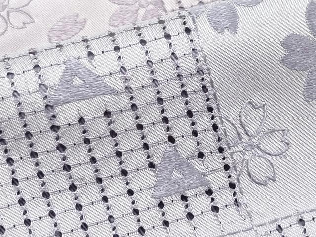 平和屋本店●極上 中国三大刺繍 スワトウ刺繍 総刺繍 訪問着 本場染大島紬 市松舞桜文 やまと誂製 逸品 CYAA2016s5