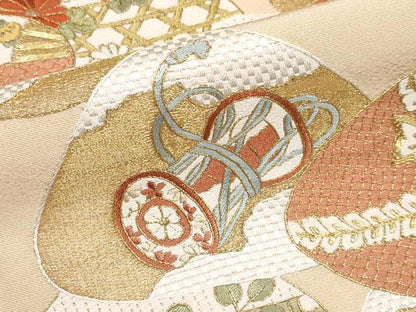 平和屋本店■極上　色留袖　総刺繍　駒刺繍　貝合せ吉祥枝花文　暈し染め　逸品　未使用　CYAA2029s5