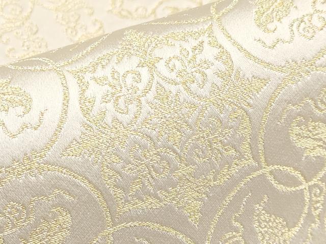 平和屋本店■極上　龍村美術織物　九寸開き名古屋帯　葡萄花唐草文　金糸　逸品　CYAA2062s5