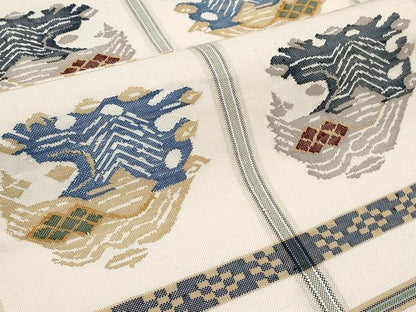 平和屋本店■極上　六通柄　本袋帯　龍村平蔵柄　甲比丹孔雀　逸品　未使用　CYAA2079s5