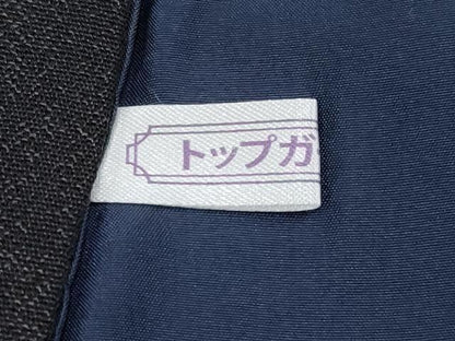 平和屋本店●極上　男性 西陣 訪問着 純金箔五倍厚 金彩織お召 倶梨伽羅龍 監修 筑前織物 綵巧 黒地 金銀彩 証紙・反端付 逸品 CYAA5092s6