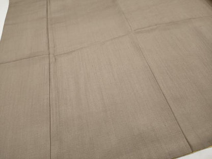 平和屋着物●極上　結城紬　色無地　樺茶色　証紙付き　逸品　CYAA4641s6