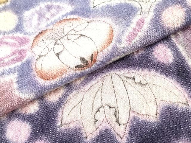 平和屋本店■極上　樋熊哲也　訪問着　辻が花　絞り　手描き　金通し地　逸品　CYAA2122s5
