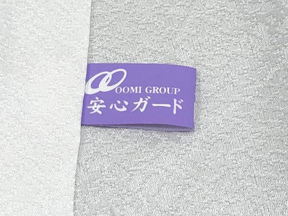平和屋本店■極上　訪問着・長襦袢セット　総刺繍　花唐草菱文　暈し染め　銀糸　似せ紫色地　逸品　CYAA2796s5