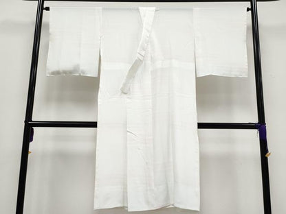 平和屋本店■極上　訪問着・長襦袢セット　総刺繍　花唐草菱文　暈し染め　銀糸　似せ紫色地　逸品　CYAA2796s5