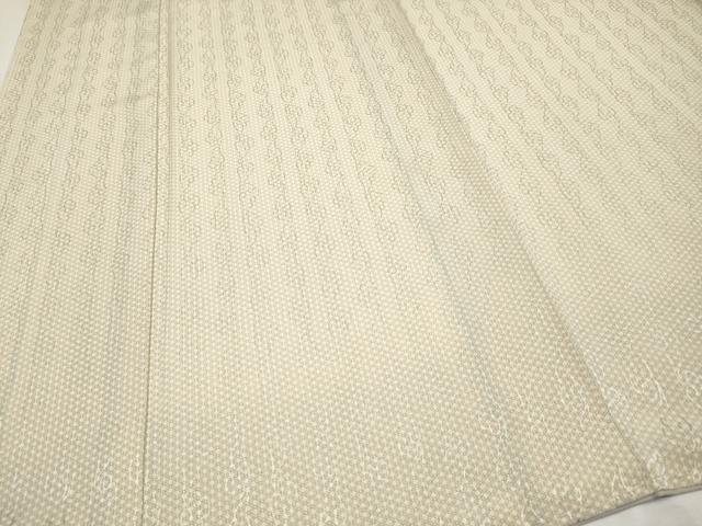 平和屋本店■極上　創業280年　誉田屋源兵衛　小紋　七宝文　反端付き　ますいわ屋扱い　薄香色地　逸品　未使用　CYAA2129s5