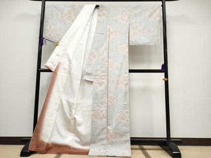 平和屋本店■極上　都喜ヱ門　本場大島紬　白大島　9マルキ　更紗伝来　木戸本スミエ作　藤絹織物謹製　証紙付き　逸品　CYAA2130s5
