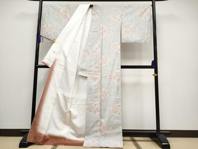 平和屋本店■極上　都喜ヱ門　本場大島紬　白大島　9マルキ　更紗伝来　木戸本スミエ作　藤絹織物謹製　証紙付き　逸品　CYAA2130s5