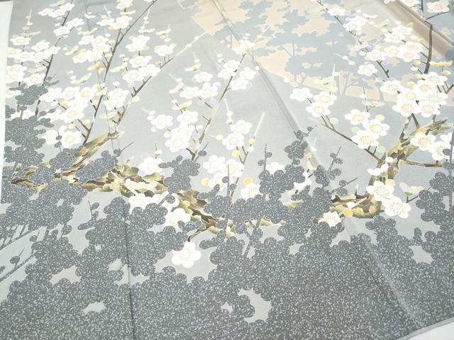 平和屋本店●極上 十日町友禅作家 村松竜介 訪問着 枝梅文 金彩 逸品 CYAA2181s5