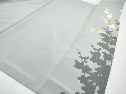 平和屋本店●極上 十日町友禅作家 村松竜介 訪問着 枝梅文 金彩 逸品 CYAA2181s5