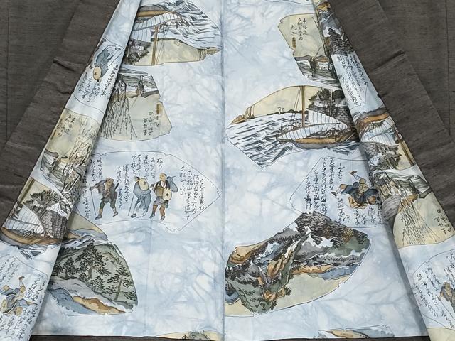 平和屋本店●極上 男性 紬 アンサンブル 色無地 黒橡色地 逸品 CYAA2185s5