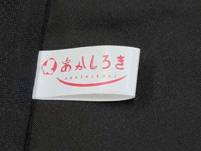 平和屋本店●極上　男性　西陣　本場大島紬　鹿児島大島紬　薩摩花織　大迫織物謹製　黒地　上代59万　証紙付き　逸品　未使用　CYAA2187s5