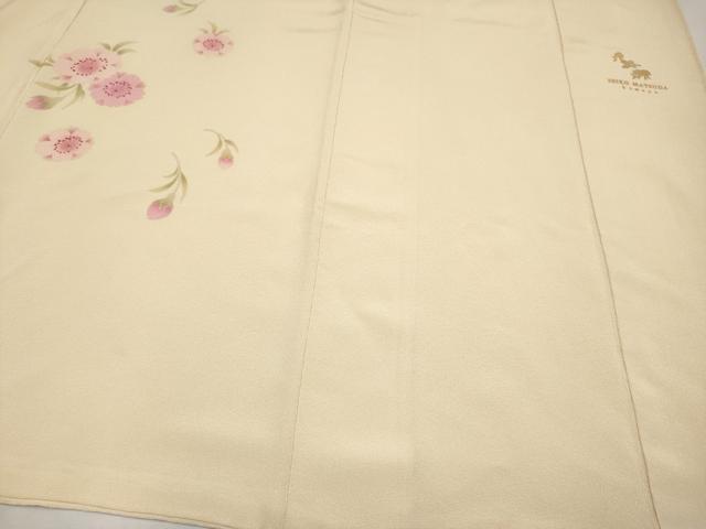 平和屋本店■極上　松田聖子　SEIKO MATSUDA　訪問着　刺繍　枝垂れ桜文　丁子色地　逸品　CYAA2201s5
