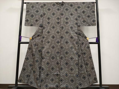 平和屋本店■希少　本場大島紬　龍郷絣　逸品　未使用　CYAA2203s5