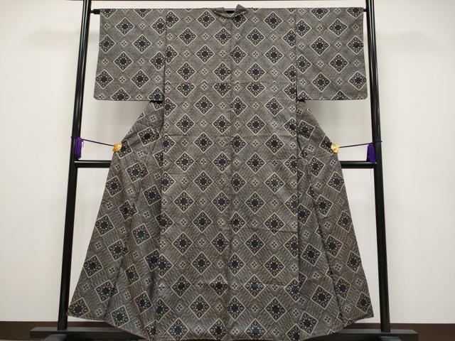 平和屋本店■希少　本場大島紬　龍郷絣　逸品　未使用　CYAA2203s5