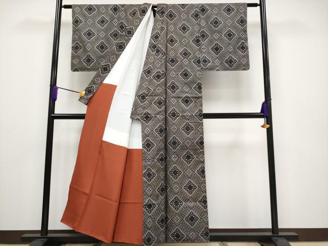 平和屋本店■希少　本場大島紬　龍郷絣　逸品　未使用　CYAA2203s5