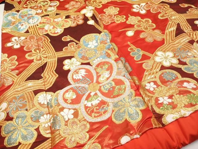平和屋本店■極上　西陣　川島織物　色打掛　和装　婚礼　結婚式　花嫁　神社挙式　唐織　枝梅　宝尽くし　金銀糸　逸品　CYAA2218s5