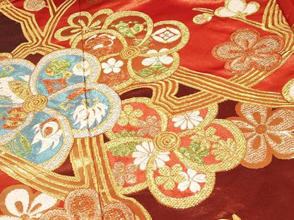 平和屋本店■極上　西陣　川島織物　色打掛　和装　婚礼　結婚式　花嫁　神社挙式　唐織　枝梅　宝尽くし　金銀糸　逸品　CYAA2218s5