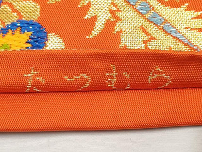 平和屋本店●極上 龍村美術織物 たつむら 六通柄 本袋帯 唐織 波斯花宴錦 金銀糸 逸品 未使用 CYAA2231s5