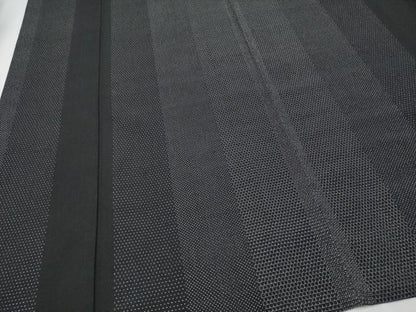 平和屋本店▽極上 本塩沢 単衣 110亀甲 間道 黒地 逸品 CYAA2277s5