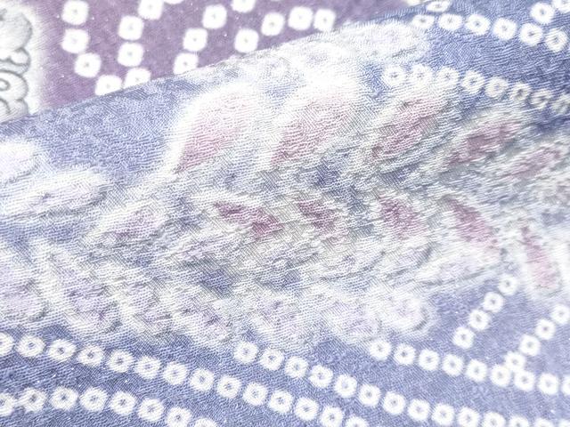 平和屋本店●極上 訪問着 辻が花 暈し染め 銀通し地 三越扱い 逸品 CYAA2297s5