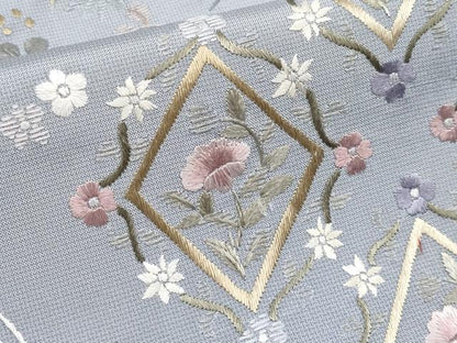 平和屋本店■極上　中国三大刺繍　スワトウ刺繍　総刺繍　訪問着　本場大島紬　更紗花唐草文　逸品　CYAA2306s5
