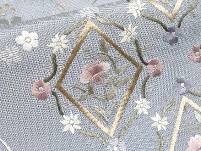 平和屋本店■極上　中国三大刺繍　スワトウ刺繍　総刺繍　訪問着　本場大島紬　更紗花唐草文　逸品　CYAA2306s5