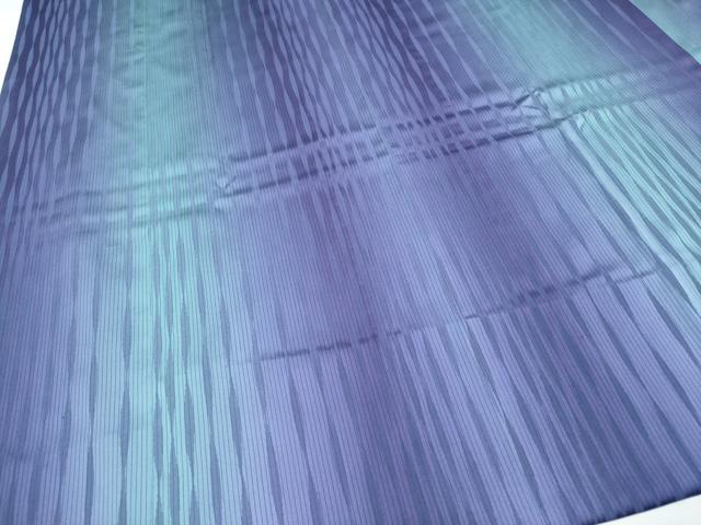 平和屋本店■極上 伝統工芸士 絣加工士 徳永弘 西陣 道行コート 雨コート ロング丈 間道 三井織物 証紙付き 逸品 CYAA2312s5