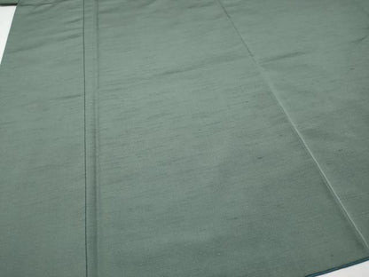 平和屋本店■極上　男性　紬　羽織セット　着物：岩井茶色　羽織：柳煤竹色　逸品　CYAA2319s5