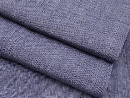 平和屋本店＊極上 夏物 男性 生紬 色無地 紫苑色 逸品 未使用 CYAA2331s5
