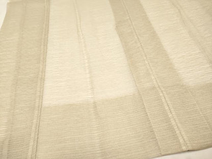 平和屋着物▽極上　スリーシーズン　春夏秋　塵除け　道中着　ロング丈　紗　薄香色地　逸品　CYAA4831s6