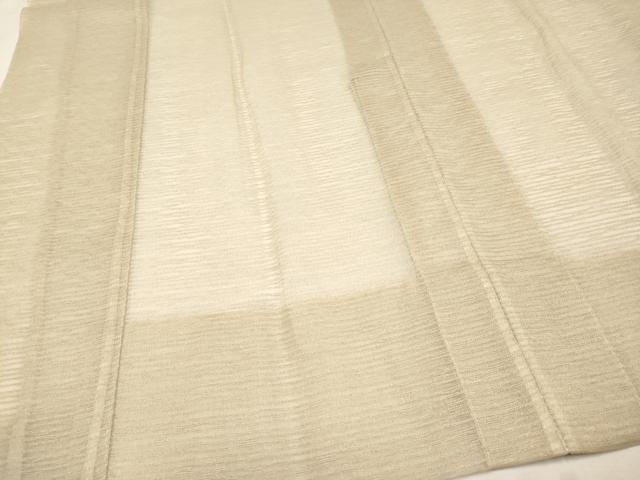 平和屋着物▽極上　スリーシーズン　春夏秋　塵除け　道中着　ロング丈　紗　薄香色地　逸品　CYAA4831s6