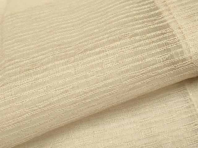 平和屋着物▽極上　スリーシーズン　春夏秋　塵除け　道中着　ロング丈　紗　薄香色地　逸品　CYAA4831s6