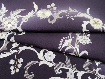 平和屋本店■極上　訪問着　総刺繍　更紗花唐草文　暈し染め　金糸　健勝苑扱い　黒紅色　逸品　未使用　CYAA2369s5
