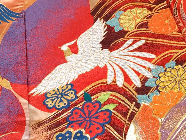 ◎mk-0100 色打掛 婚礼衣装 花嫁 山本寛斎 身丈200 8-27 平和屋本店