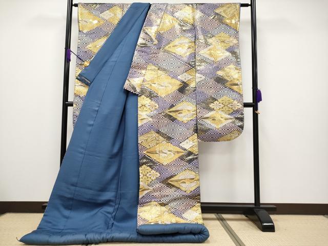 平和屋本店■極上　西陣　川島織物　色打掛　和装　婚礼　結婚式　花嫁　神社挙式　唐織　双鶴花菱文　金銀糸　逸品　CYAA2382s5
