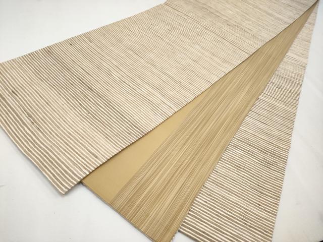 平和屋本店●極上 インド・アッサム 野蚕糸 手織 ムガシルク 両面 全通柄袋帯 逸品 CYAA2386s5