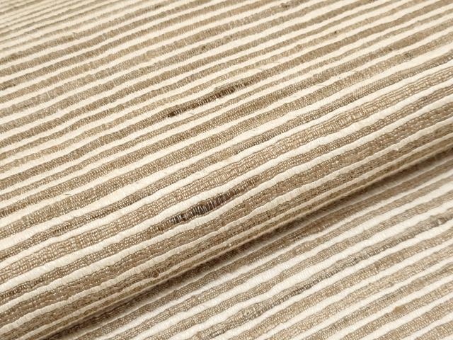 平和屋本店●極上 インド・アッサム 野蚕糸 手織 ムガシルク 両面 全通柄袋帯 逸品 CYAA2386s5