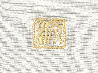 平和屋本店＊極上　夏物　訪問着　絽　作家物　総刺繍　枝花文　銀糸　練色地　逸品　CYAA2426s5