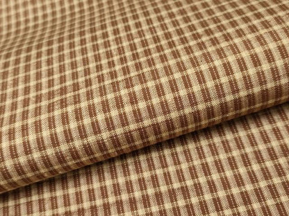 平和屋本店▽極上 青山みとも 紬 単衣 格子柄 逸品 CYAA2429s5