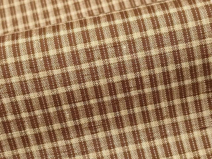 平和屋本店▽極上 青山みとも 紬 単衣 格子柄 逸品 CYAA2429s5