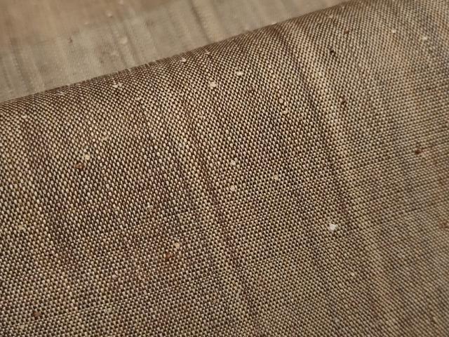 平和屋本店＊極上 夏物 芭蕉布 手積み芭蕉糸100％ 希少色 黄枯茶色 逸品 未使用 CYAA2434s5