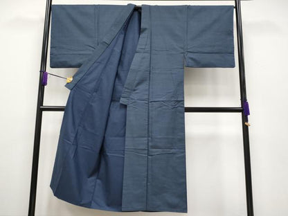 平和屋本店●極上 男性 お召 アンサンブル 100亀甲 キングサイズ 逸品 CYAA2438s5